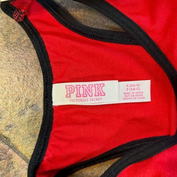 PINK Nation Victoria’s Secret Crop Haut Court Sport Bra Small (AA-C) - Picture 5 of 8